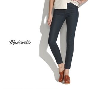 Madewell Skinny Skinny Ankle Jeans Size 27 Coated in Lakestorm NWT